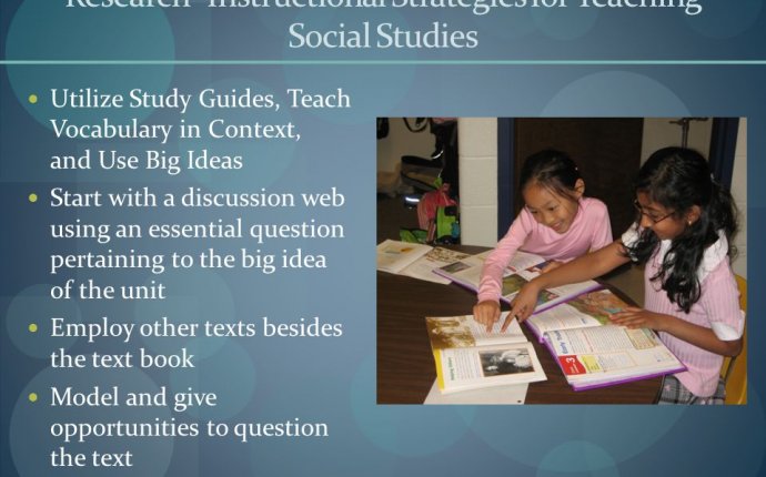 Instructional Strategies For Teaching Social Studies Teaching Methods